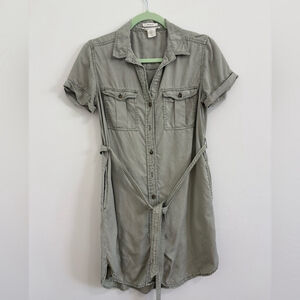 C&C California | Lyocell Utility Shirt Dress | Size S | EUC